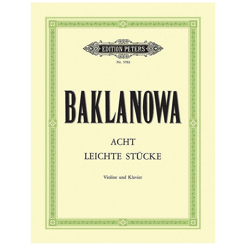 Baklanowa, Natalja - Eight Easy Pieces