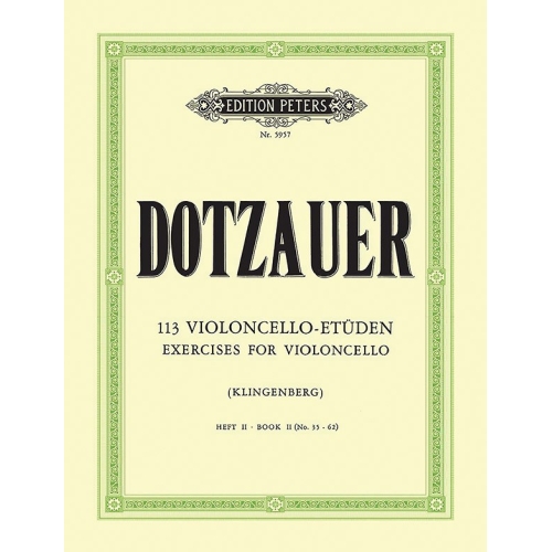 Dotzauer, Friedrich - 113 Exercises Vol.2