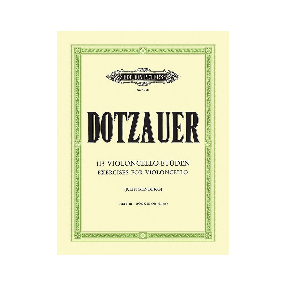 Dotzauer, Friedrich - 113 Exercises Vol.3