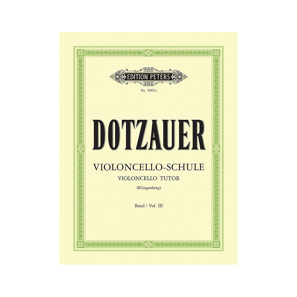 Dotzauer, Friedrich - Violoncello Tutor Vol.3