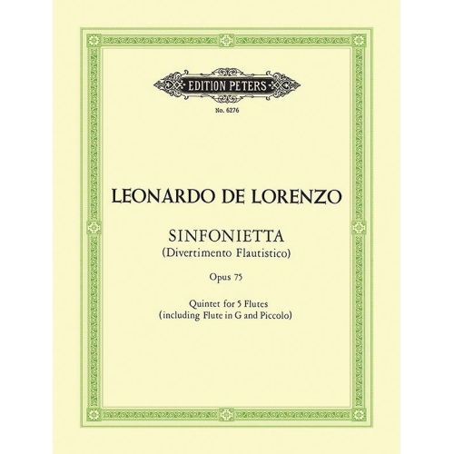 Lorenzo, Leonardo de - Sinfonietta (Divertimento Flautistico)