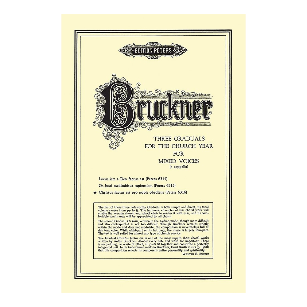 Bruckner, Anton - Graduals No.3: Christus factus est