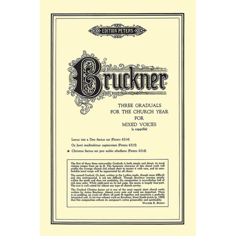 Bruckner, Anton - Graduals No.3: Christus factus est