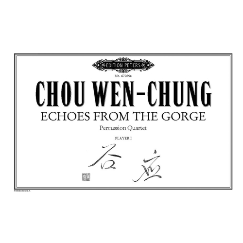 Chou, Wen-Chung - Echoes from the Gorge