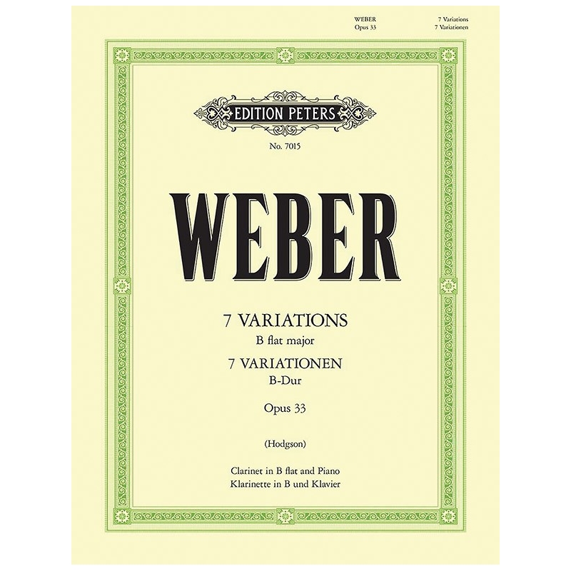 Weber, Carl Maria von - 7 Variations in B flat Op.33