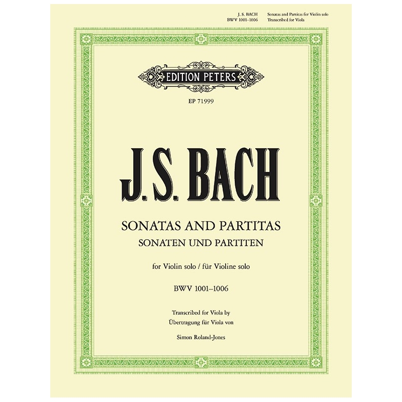 Bach, J S - Six Sonatas & Partitas (Viola)