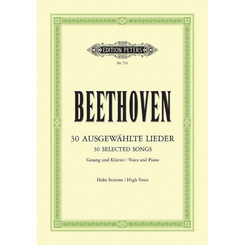 Beethoven - 30 Selected Songs (High Voice)