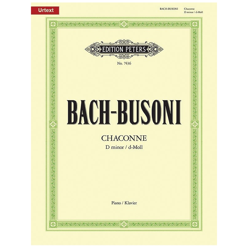 Bach, Johann Sebastian/ Busoni, Ferruccio - Chaconne in D minor from Bachs Partita No.2 for Solo Violin