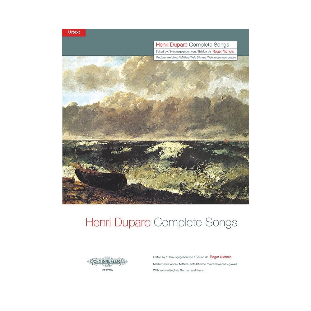 Duparc, Henri - Complete Songs, for Medium-Low Voice & Piano