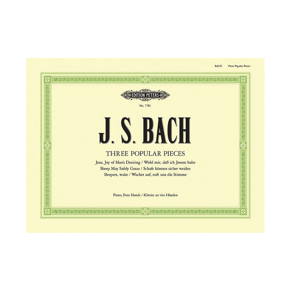 Bach, Johann Sebastian - Three Popular Pieces arr. Piano Duet (Jesu Joy: Sheep May Safely Graze: Wachet Auf)