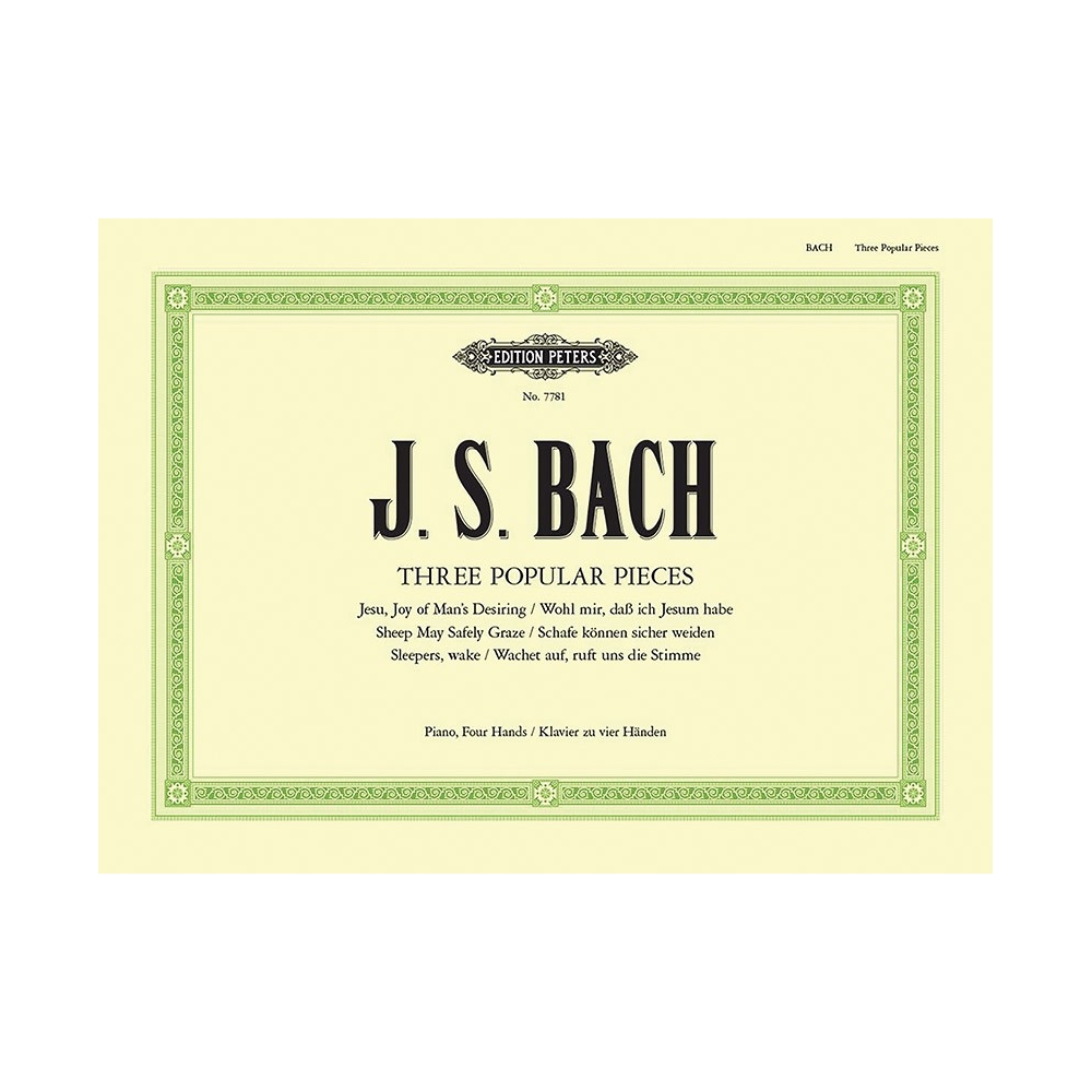 Bach, J.S - Three Popular Pieces arr. Piano Duet (Jesu Joy: Sheep May Safely Graze: Wachet Auf)