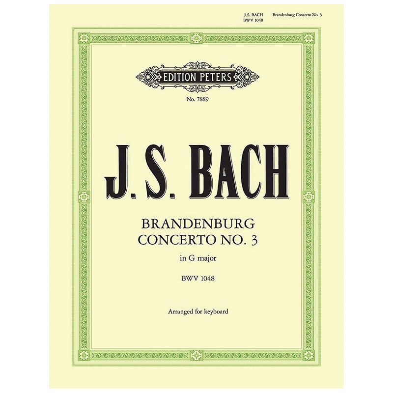 Bach, Johann Sebastian - Brandenburg Concerto No.3 in G BWV 1048