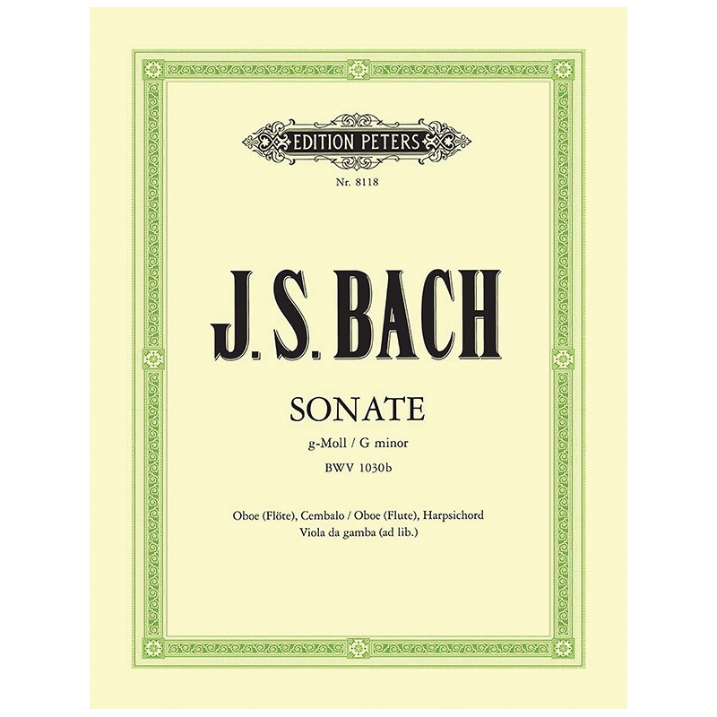 Bach, Johann Sebastian - Sonata in G minor BWV 1030b