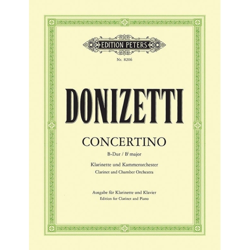 Donizetti, Gaetano - Clarinet Concertino in B flat