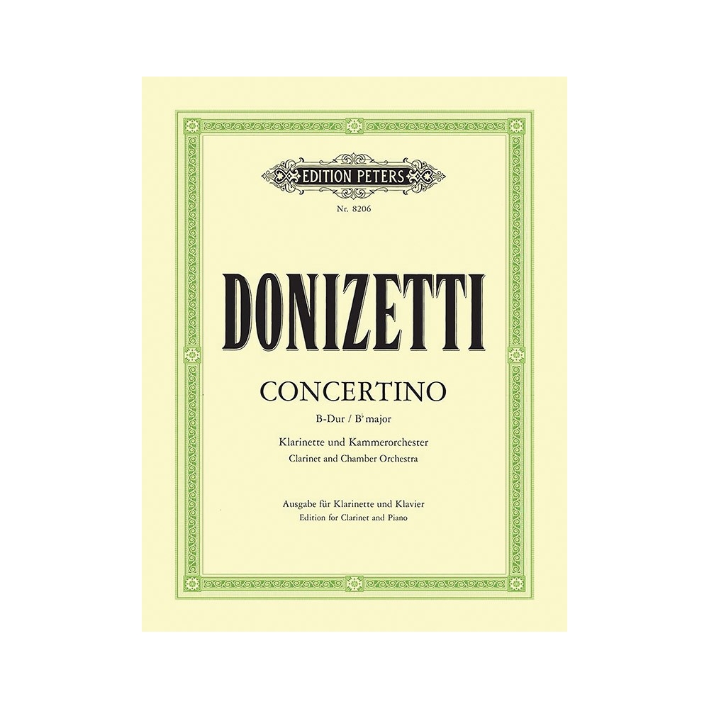 Donizetti, Gaetano - Clarinet Concertino in B flat