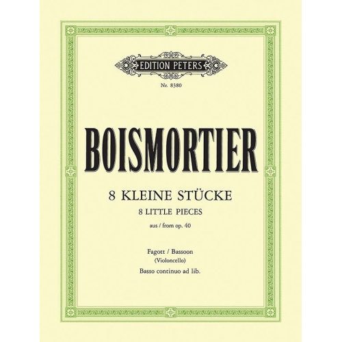 Boismortier, Joseph Bodin de - 8 Little Pieces from Op.40