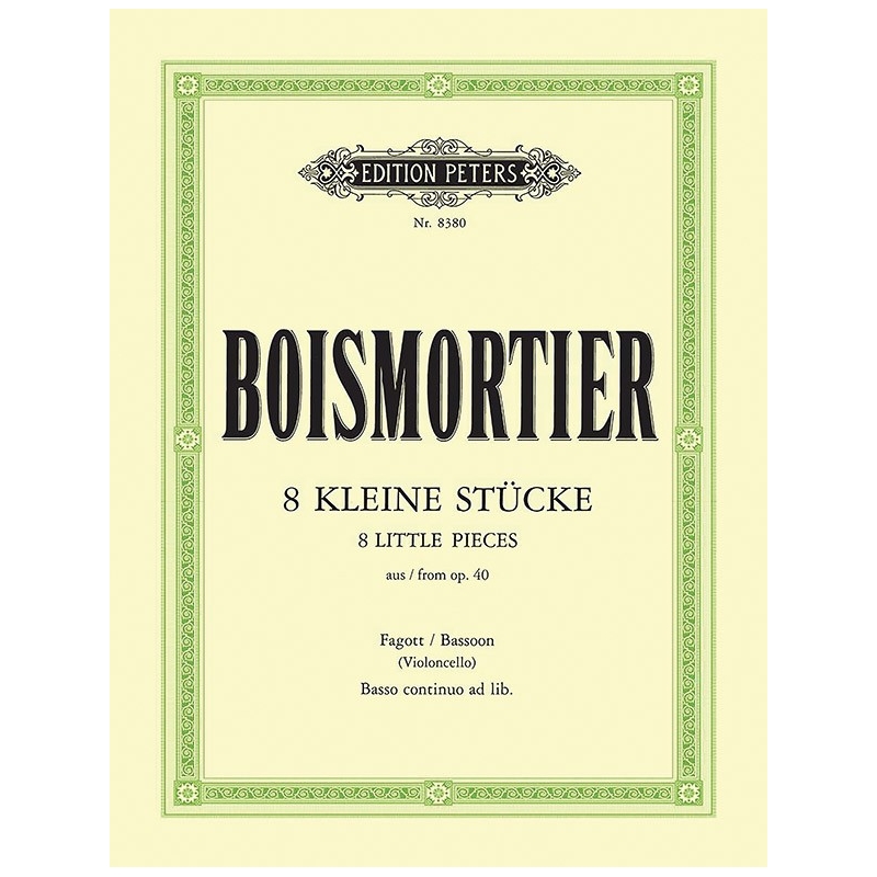 Boismortier, Joseph Bodin de - 8 Little Pieces from Op.40