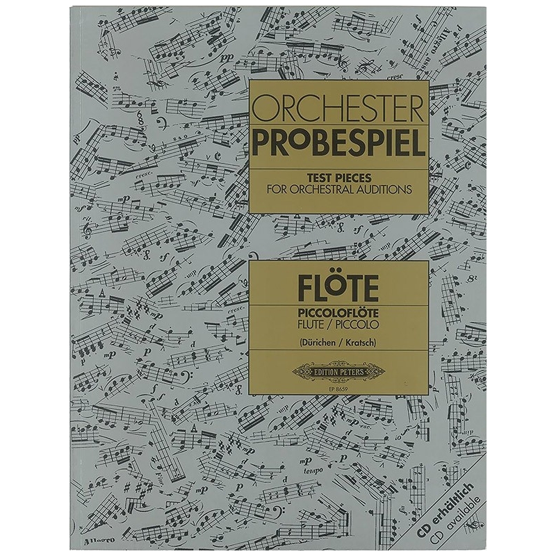 Test Pieces for Orchestral Auditions: Flute, Piccolo