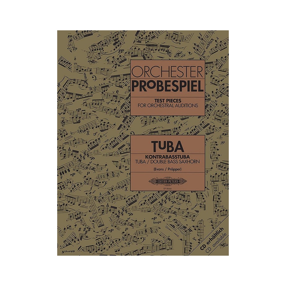 Test Pieces for Orchestral Auditions: Tuba, Double Bass Saxhorn
