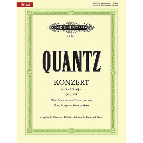 Quantz, Johann Joachim - Flute Concerto in G Major QV5:174