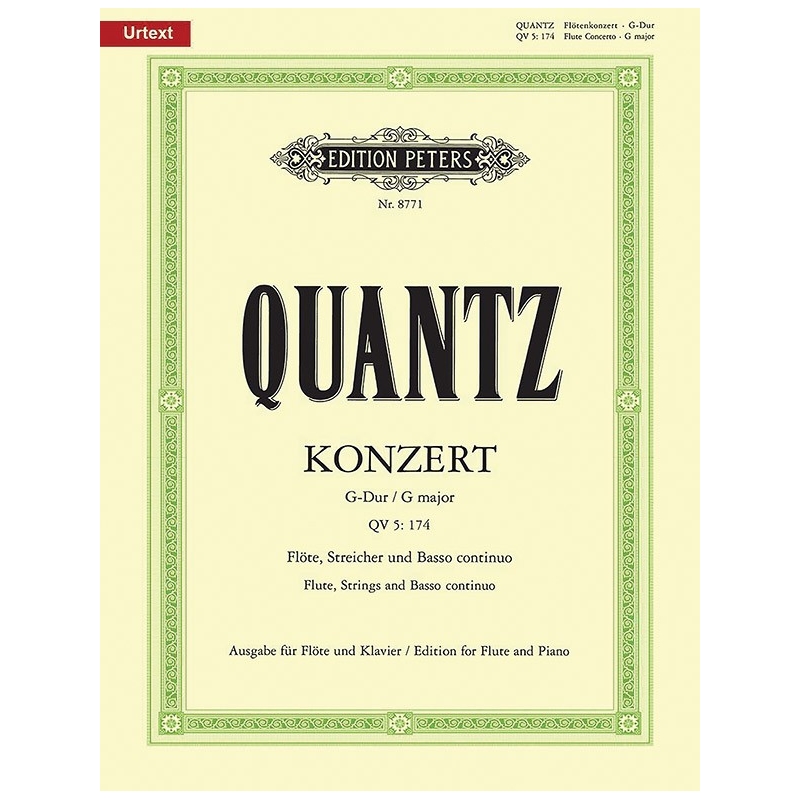 Quantz, Johann Joachim - Flute Concerto in G Major QV5:174