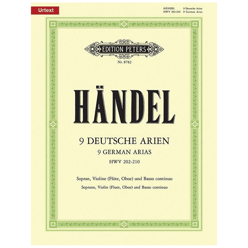 Handel, G F - 9 German Arias HWV 202-210