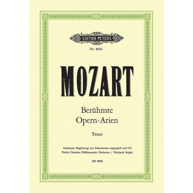 Mozart, W A - Famous Opera Arias for Tenor