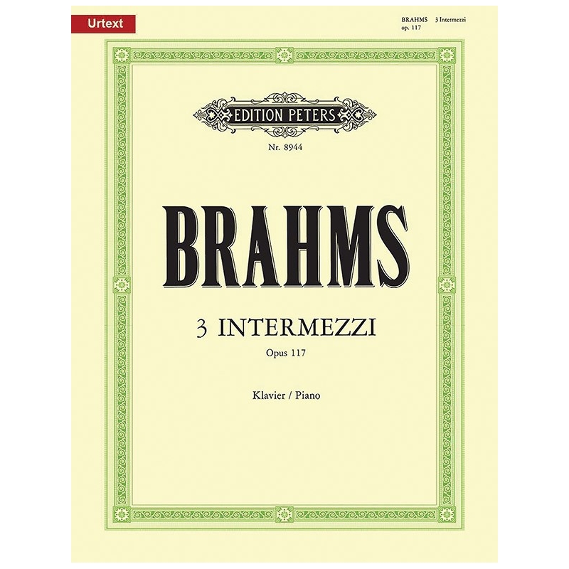 Brahms, Johannes - 3 Intermezzi Op.117