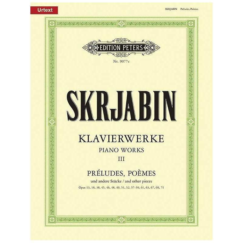 Skryabin, Alexander - Piano Works Vol.3