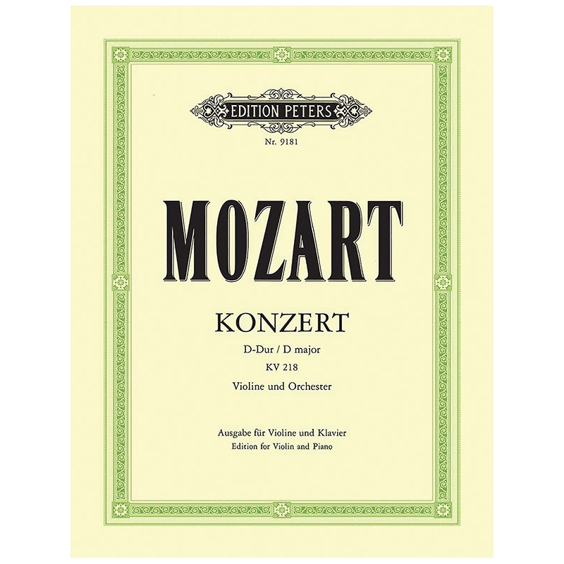 Mozart, Wolfgang Amadeus - Concerto No.4 in D K218