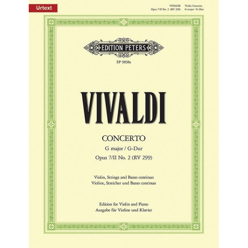 Vivaldi, Antonio - Concerto in G Op.7 Book 2 No.2, RV 299