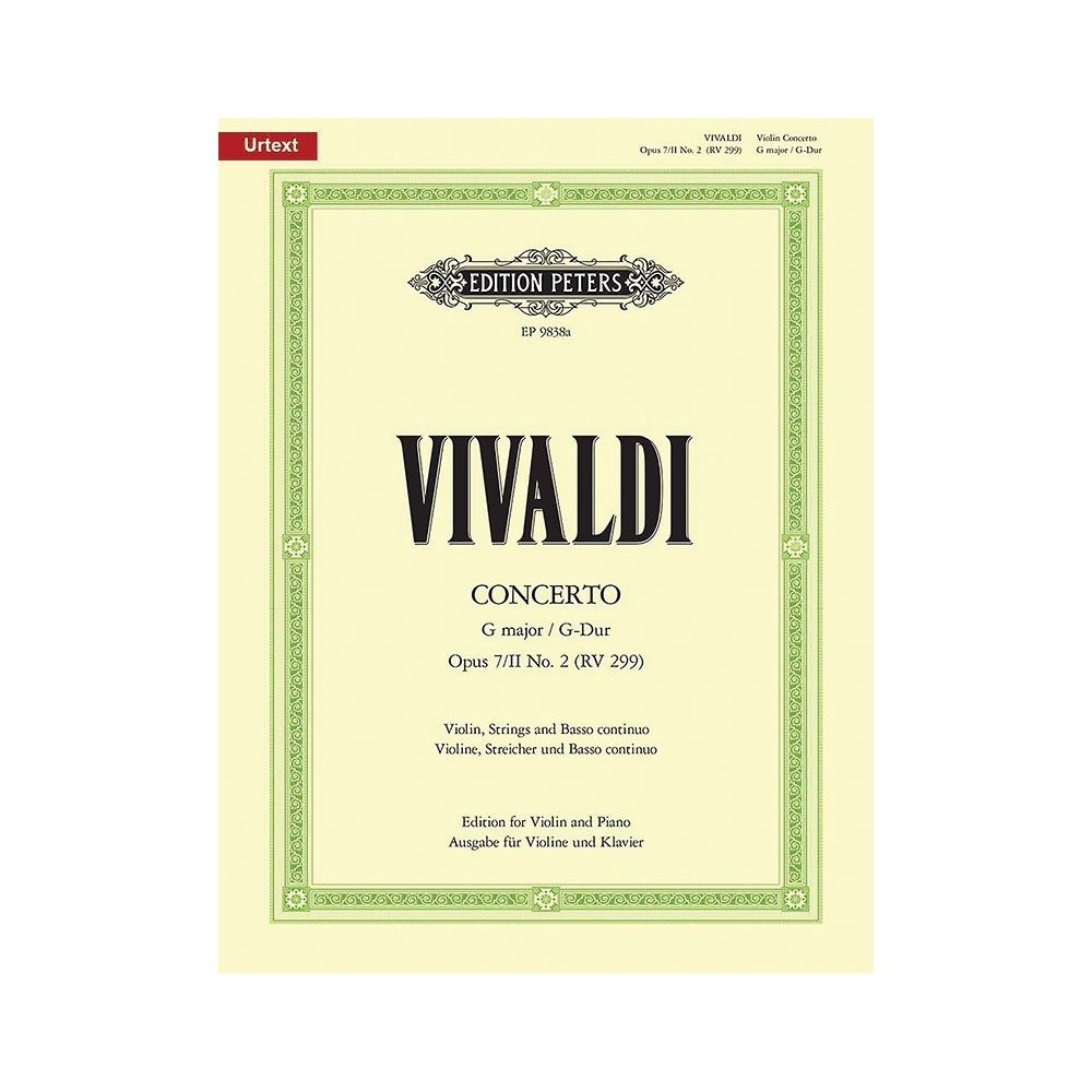 Vivaldi, Antonio - Concerto in G Op.7 Book 2 No.2, RV 299