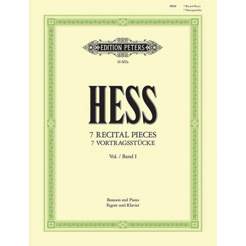 Hess, Willy - Seven Recital Pieces