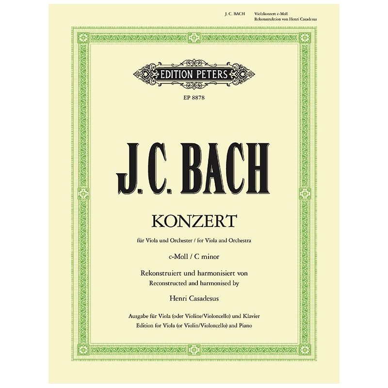 Bach, J C - Viola Concerto in C minor