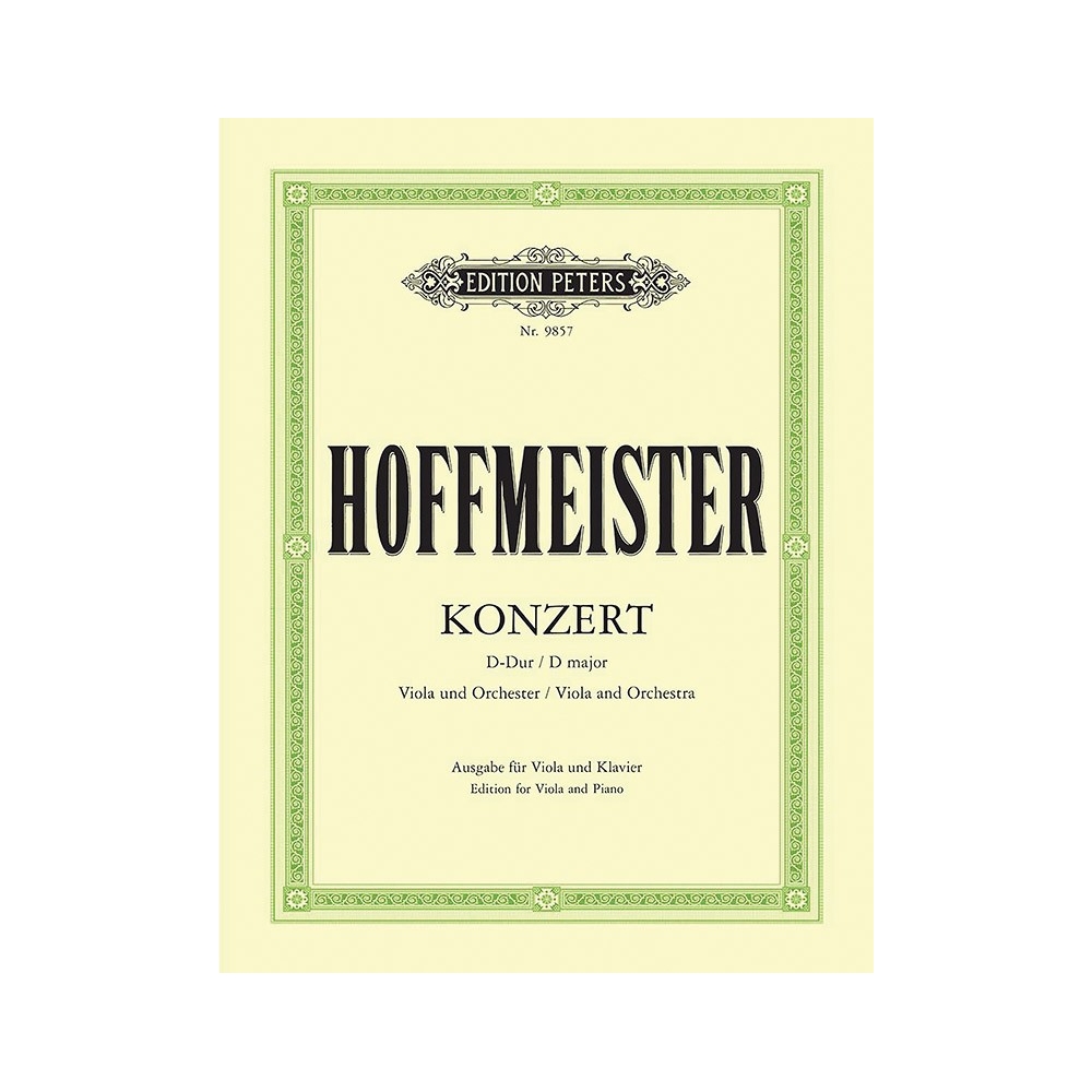 Hoffmeister, Franz Anton - Viola Concerto in D (Edition for Viola and Piano)