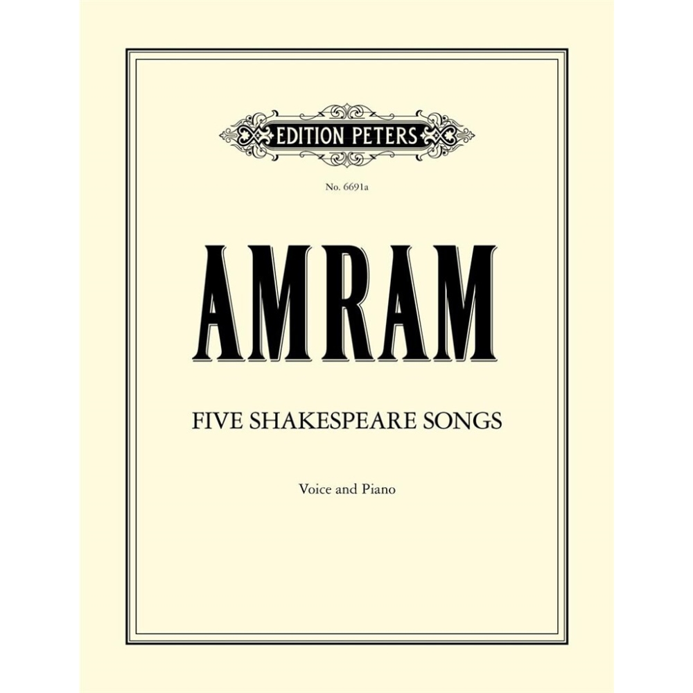 Amram, David - Five Shakespeare Songs