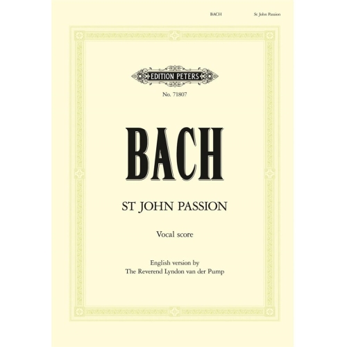Bach, J S - St. John Passion BWV 245