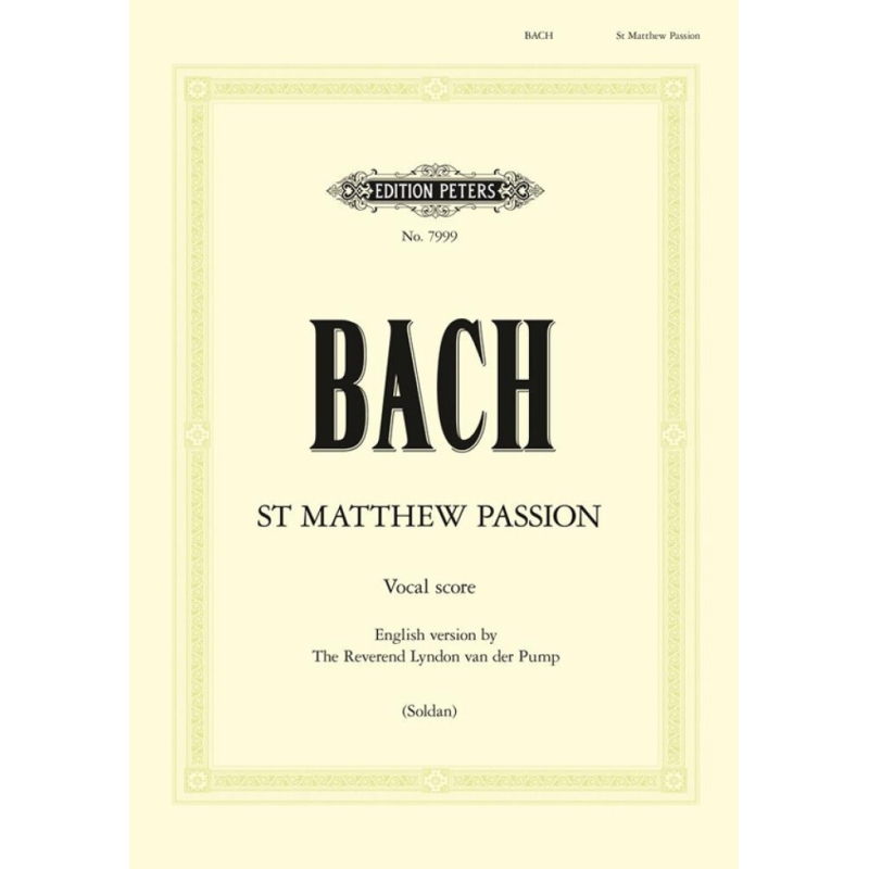 Bach, J S - St. Matthew Passion BWV 244