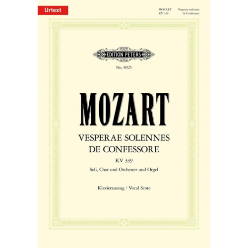 Mozart, W A - Vesperae solennes de Confessore (Lat.) K.339