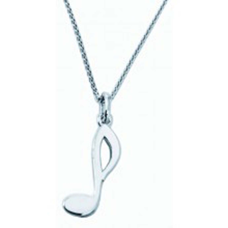 Sterling Silver Pendant - Single Quaver