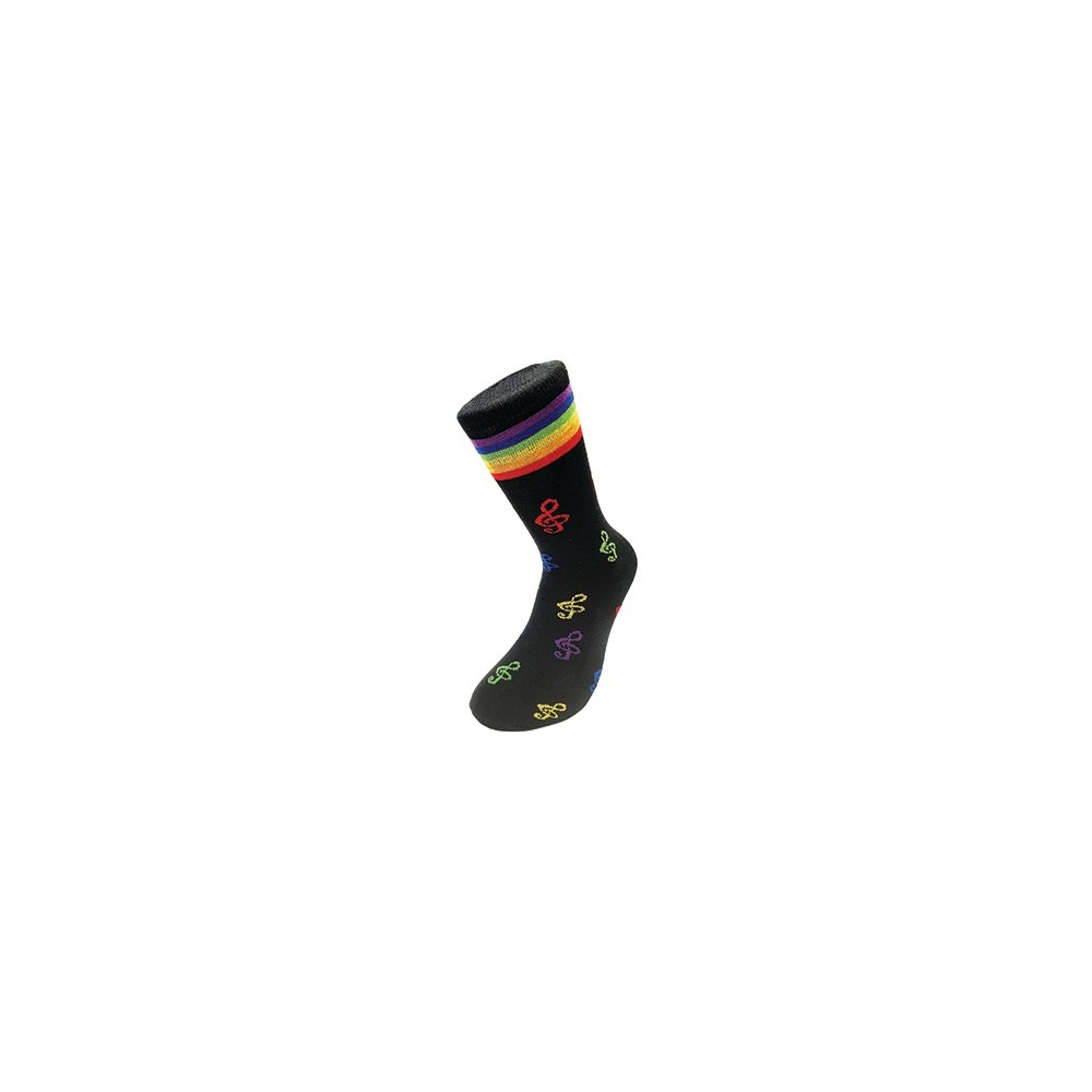 Socks Multi-Coloured Treble Clefs