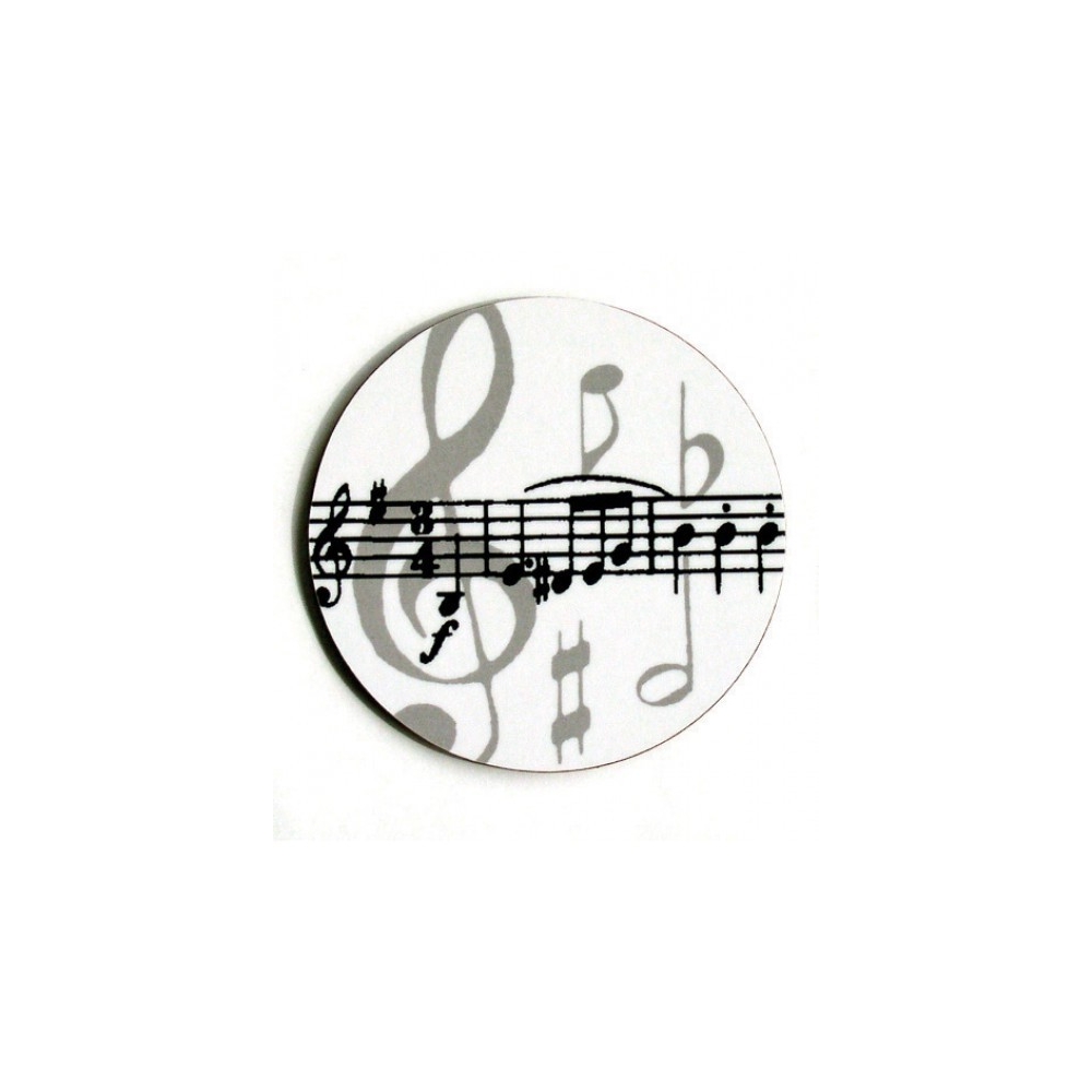 Mugmats Grey Music Notes