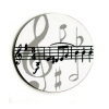 Mugmats Grey Music Notes