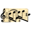 3D Card Prelude Music Notes