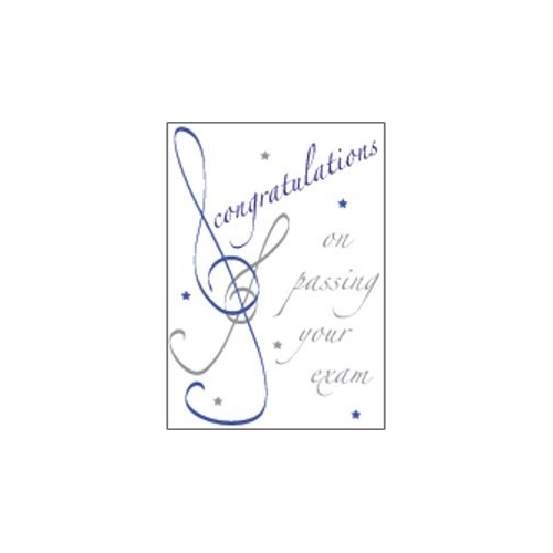 Card Congratulations Blue
