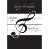 Card Happy Birthday Black