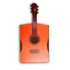 Italian Leather Passport Holder - Acoustic Guitar