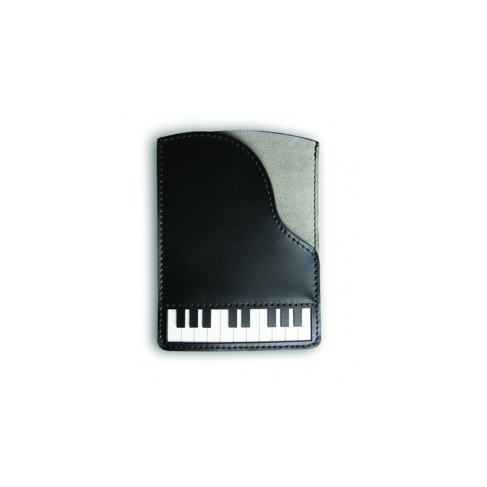 Italian Leather Passport Holder - Piano