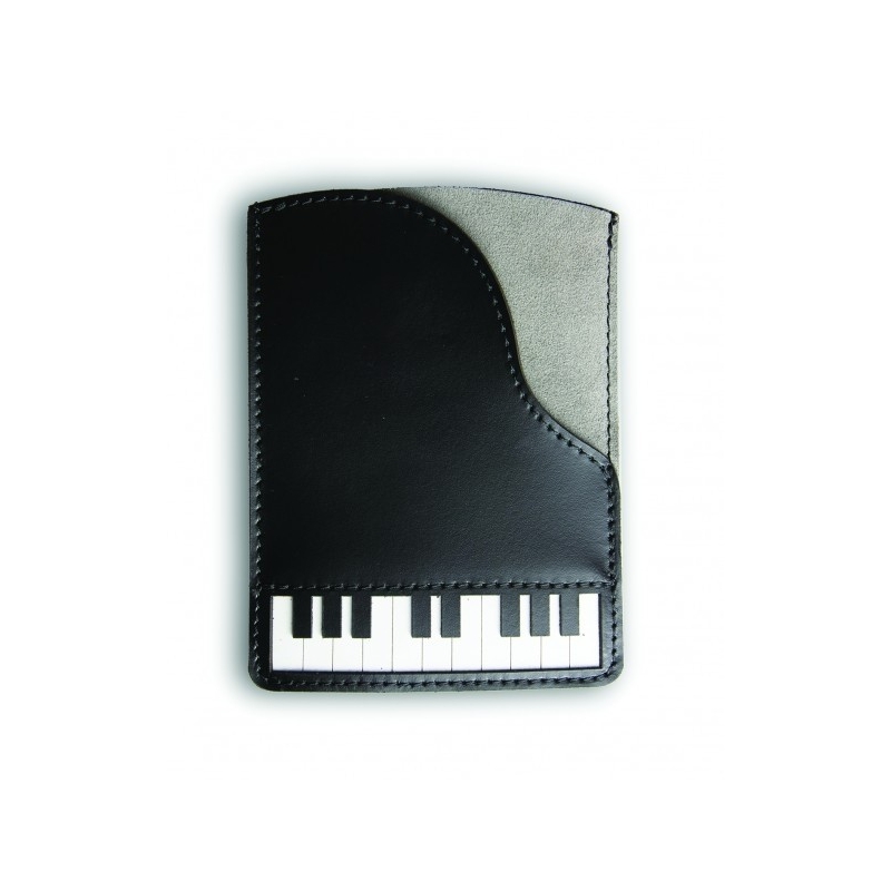 Italian Leather Passport Holder - Piano