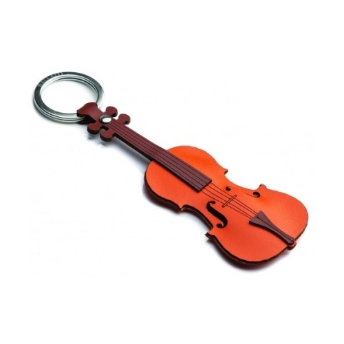 Italian Leather Keyring -...